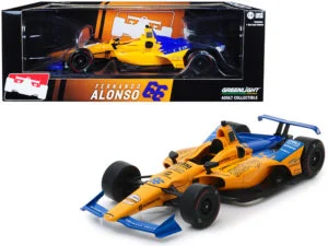 Fernando Alonso Indy Car Model Miniature scale car with mclaren indy car