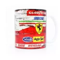 Motorsport legends inspired mugs, Niki Lauda car pattern racing mug