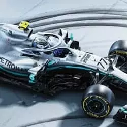 Mercedes AMG F1 Team celebrating victory world championship poster